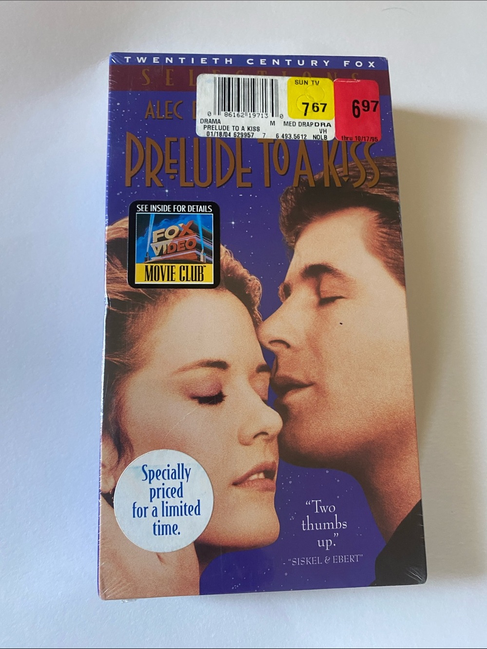 Prelude to a Kiss VHS 1995 Alec Baldwin Meg Ryan Sealed New Studio Watermark